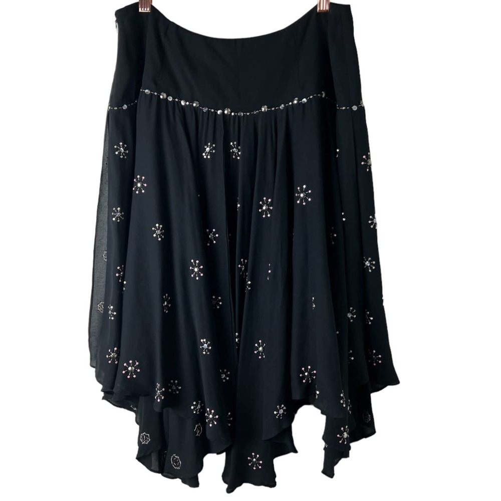 Temperley London 100% Silk Gypsy Sequin Skirt - Picture 2 of 10